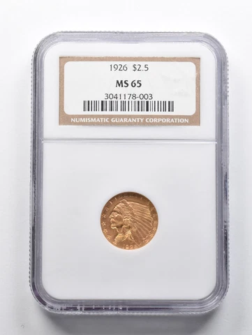 1926 US $2.50 Quarter Eagle Gold Coins thumbnail