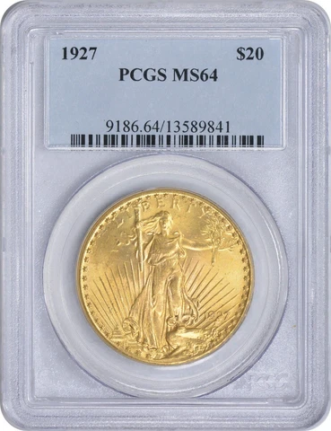 1927 US $20 Double Eagle Gold Coins thumbnail