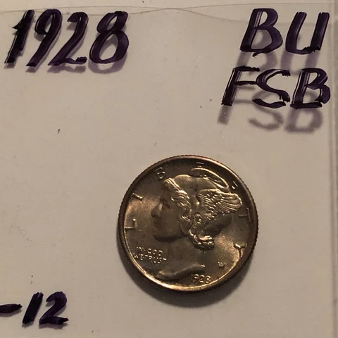 1928 P Mercury Dimes thumbnail