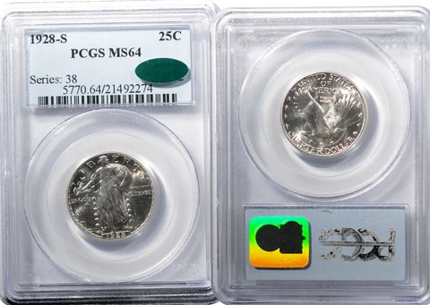 1928 Standing Liberty Quarters thumbnail