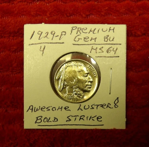 1929 S Buffalo Nickels thumbnail
