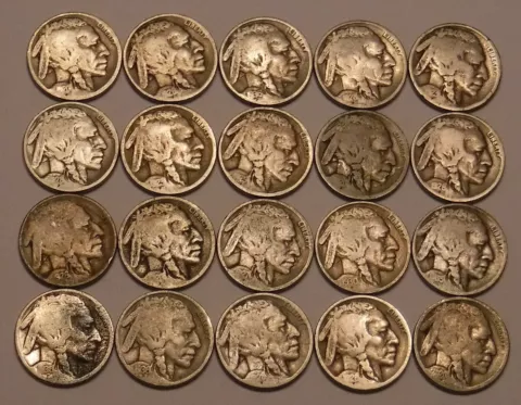 1930 S Buffalo Nickels thumbnail