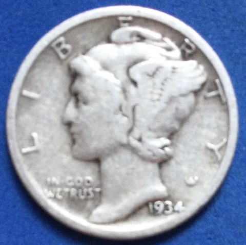 1934 P Mercury Dimes thumbnail