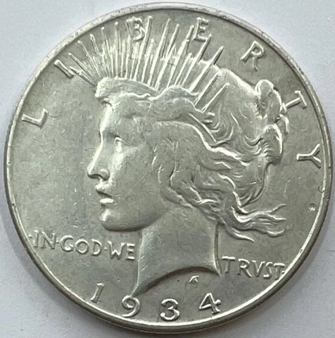 1934 Peace Dollars thumbnail