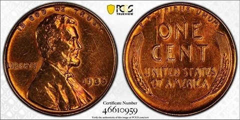 1936 Lincoln Wheat Small Cents thumbnail