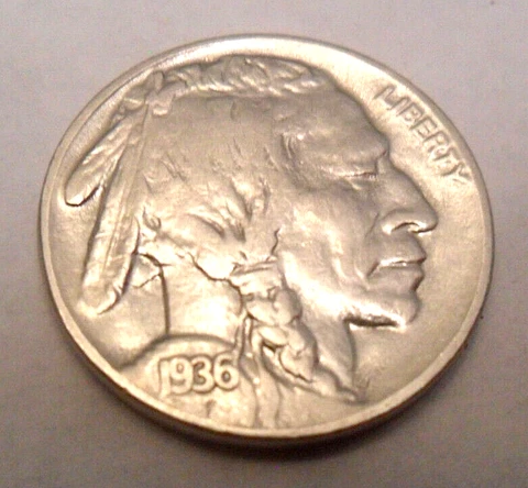 1936 P Buffalo Nickels thumbnail