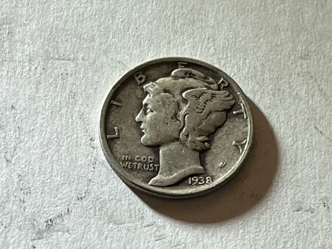1938 D Mercury Dimes thumbnail