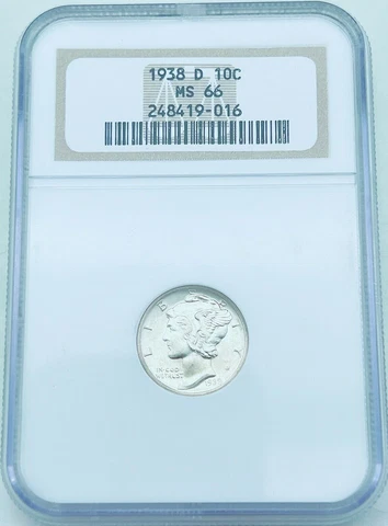1938 P Mercury Dimes thumbnail