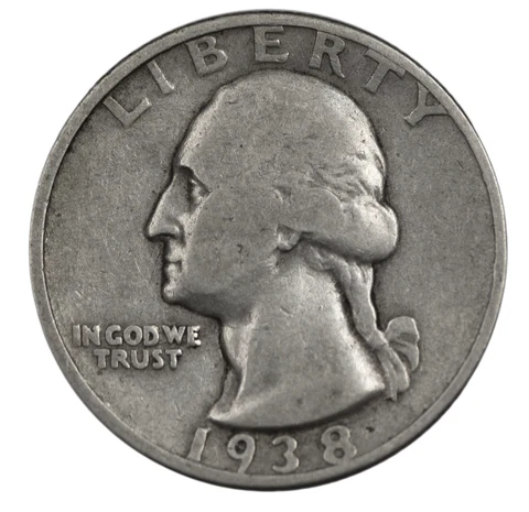 1938 P Washington Quarters thumbnail
