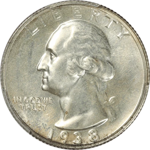 1938 P Washington Quarters thumbnail