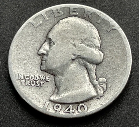1940 D Washington Quarters thumbnail