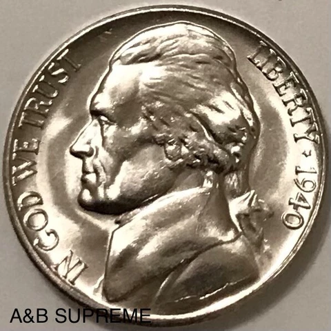 1940 Jefferson Nickels thumbnail
