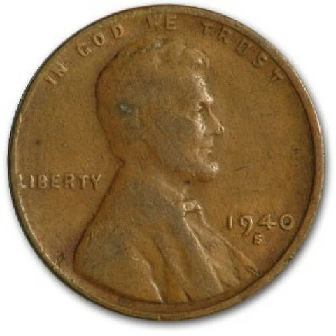 1940 Lincoln Wheat Small Cents thumbnail