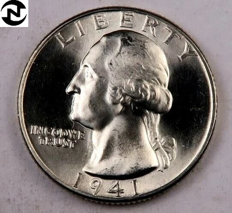 1941 D Washington Quarters thumbnail