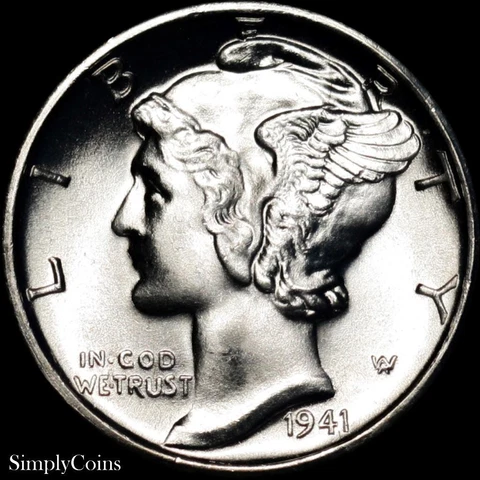 1941 Mercury Dimes thumbnail