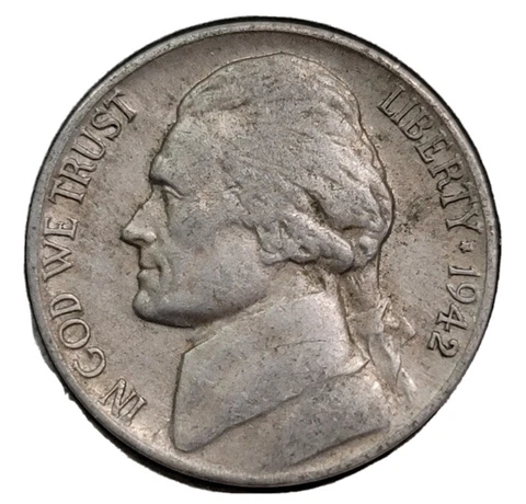 1942 Jefferson Nickels thumbnail