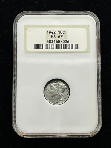 1942 S Mercury Dimes thumbnail