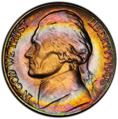 1946 Jefferson Nickels thumbnail
