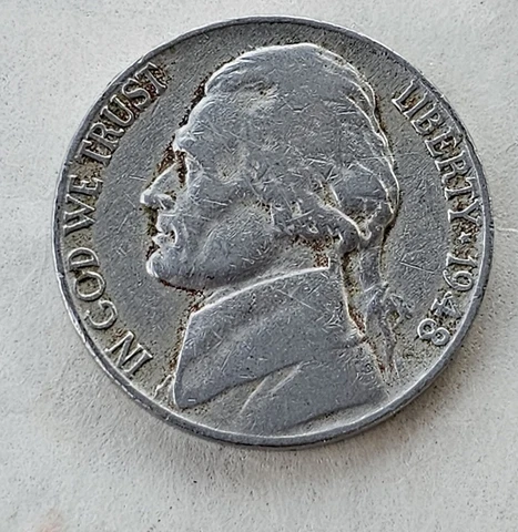 1948 Jefferson Nickels thumbnail