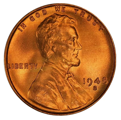 1948 Lincoln Wheat Small Cents thumbnail