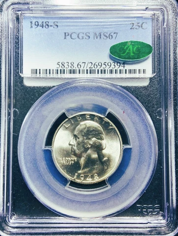 1948 P Washington Quarters thumbnail