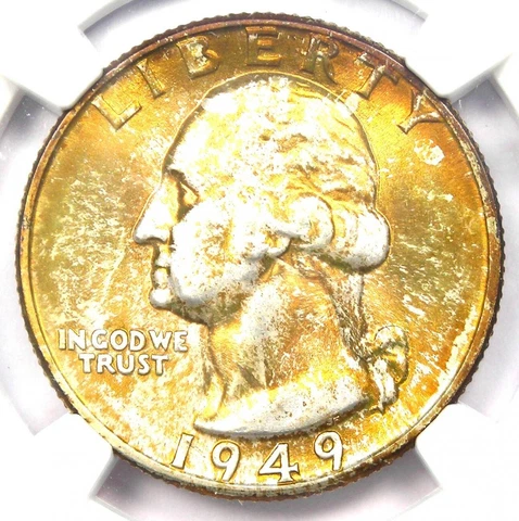 1949 D Washington Quarters thumbnail