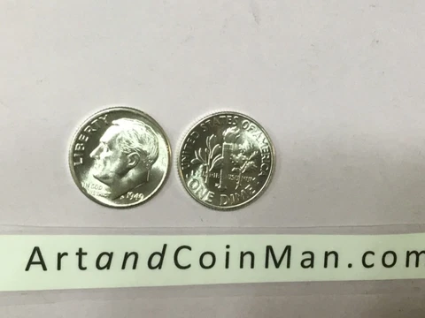 1949 P Roosevelt Dimes thumbnail