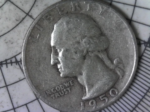 1950 D Washington Quarters thumbnail