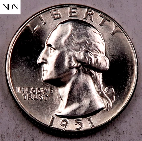 1951 D Washington Quarters thumbnail