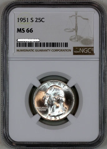 1951 P Washington Quarters thumbnail