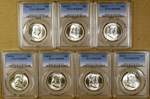 1952 Franklin Half Dollars thumbnail