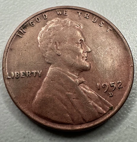 1952 Lincoln Wheat Small Cents thumbnail