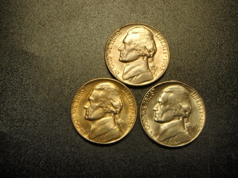 1953 Jefferson Nickels thumbnail