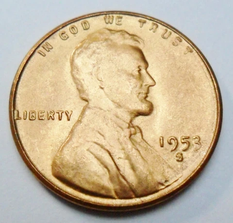 1953 Lincoln Wheat Small Cents thumbnail
