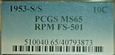 1953 P Roosevelt Dimes thumbnail