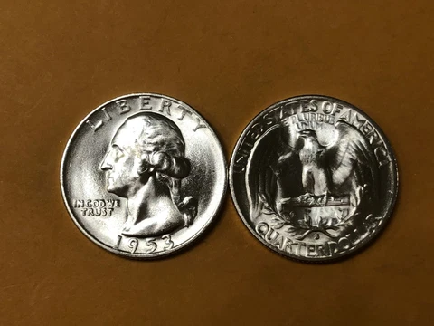 1953 P Washington Quarters thumbnail