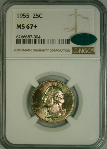 1955 D Washington Quarters thumbnail