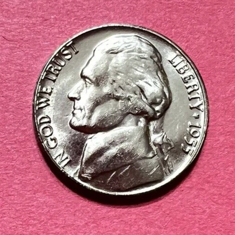 1955 Jefferson Nickels thumbnail