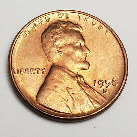 1956 Lincoln Wheat Small Cents thumbnail