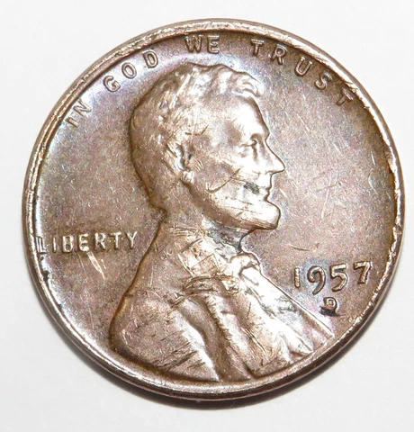 1957 Lincoln Wheat Small Cents thumbnail