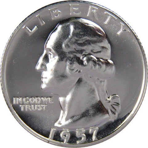 1957 P Washington Quarters thumbnail