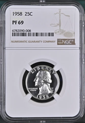 1958 P Washington Quarters thumbnail