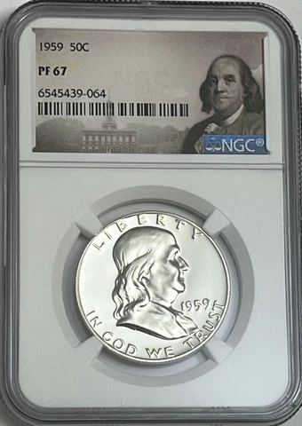 1959 Franklin Half Dollars thumbnail