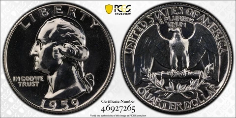 1959 Washington Quarters thumbnail