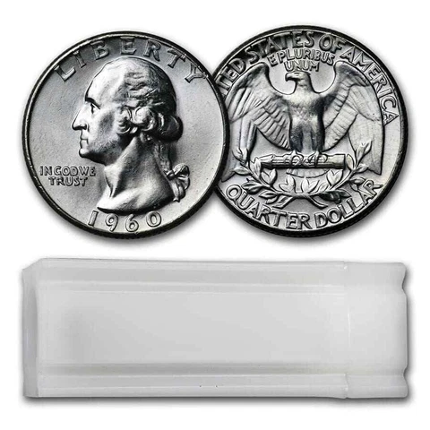 1960 D Washington Quarters thumbnail