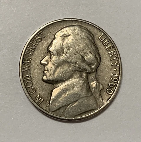 1960 Jefferson Nickels thumbnail