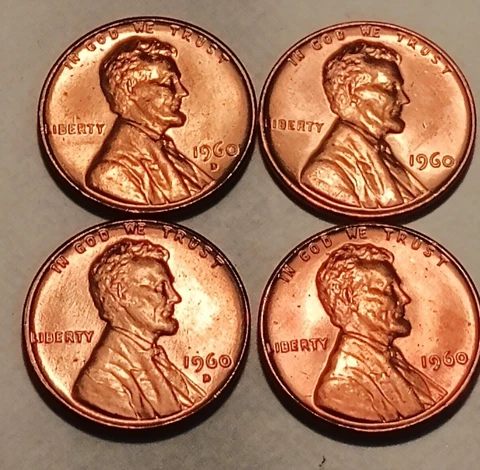 1960 Lincoln Memorial Small Cents thumbnail