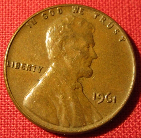 1961 Lincoln Memorial Small Cents thumbnail
