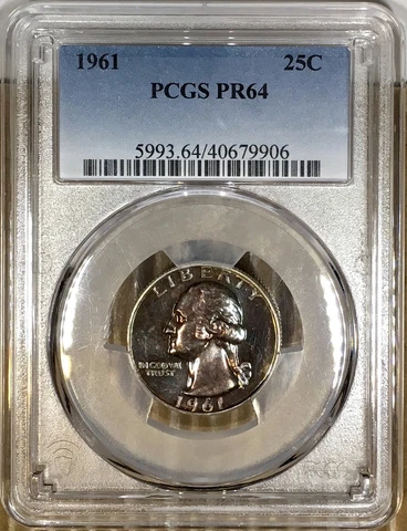 1961 Washington Quarters thumbnail