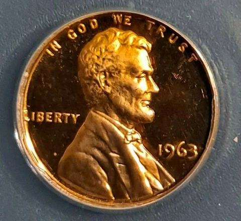1963 Lincoln Memorial Small Cents thumbnail